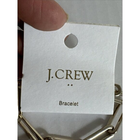 J. Crew Factory Link Bracelet NWT Gold Tone - Picture 3 of 6